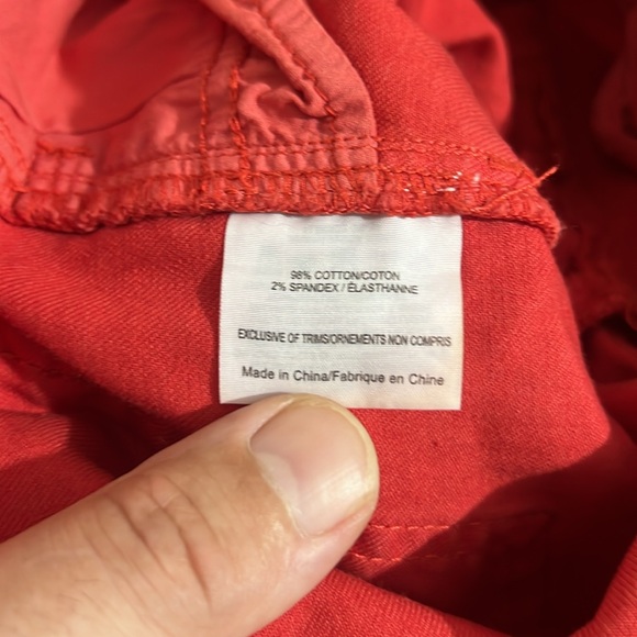 Tory Burch Emmy Ankle Skinny Jeans in Ruby Red, size 24 - Picture 8 of 16